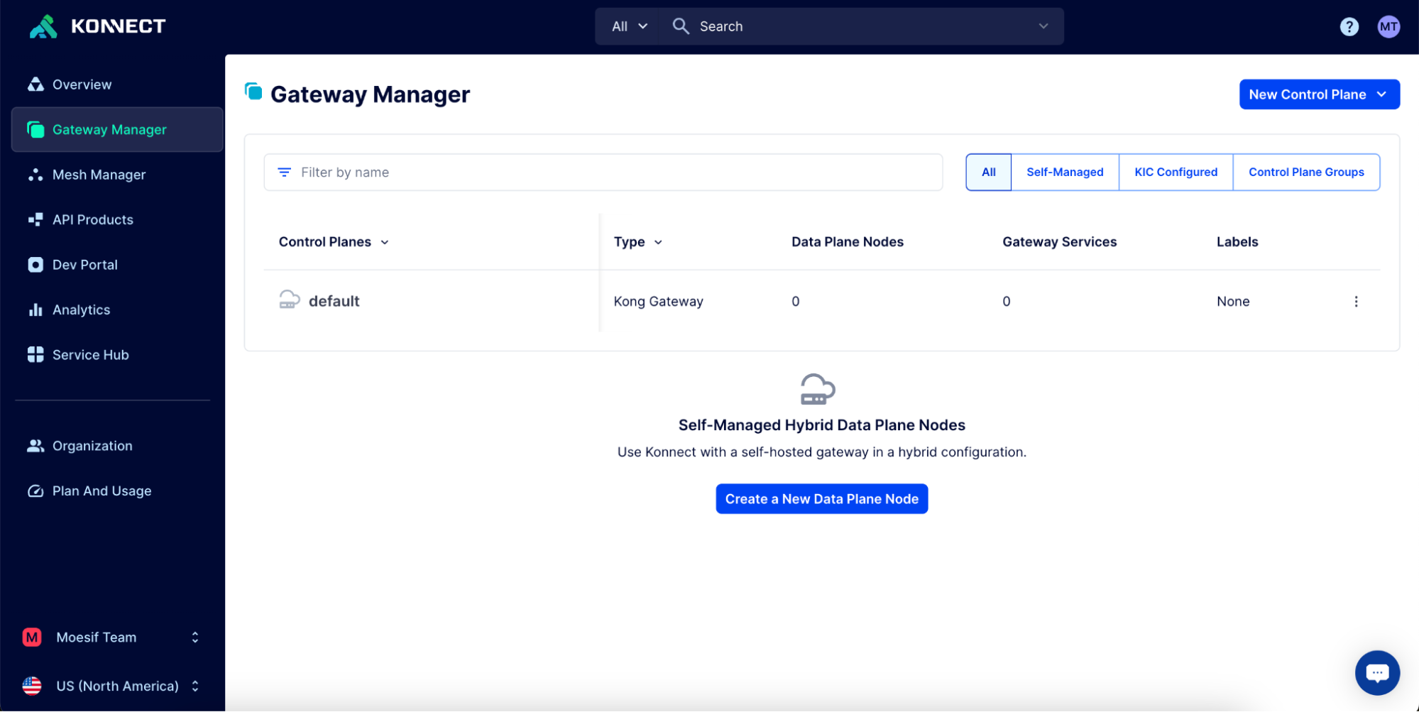 Kong Gateway Manager