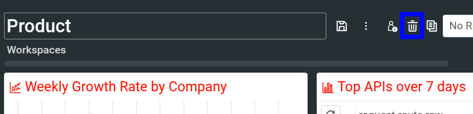 delete dashboard