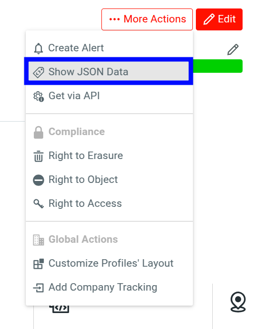 More Actions button