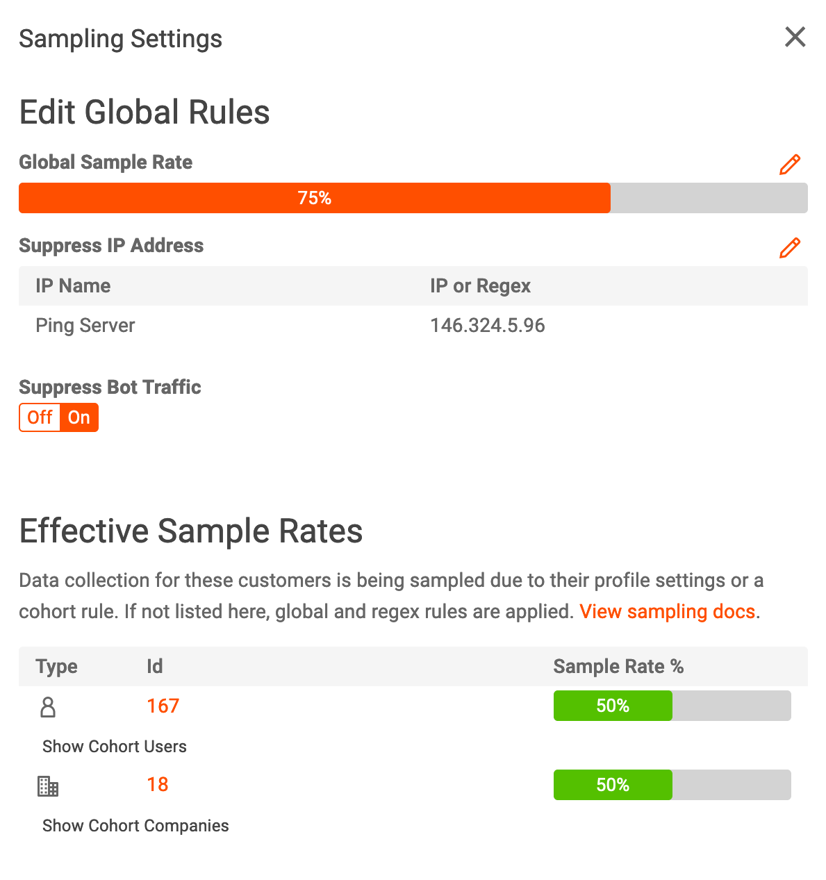 Global Sample Rate