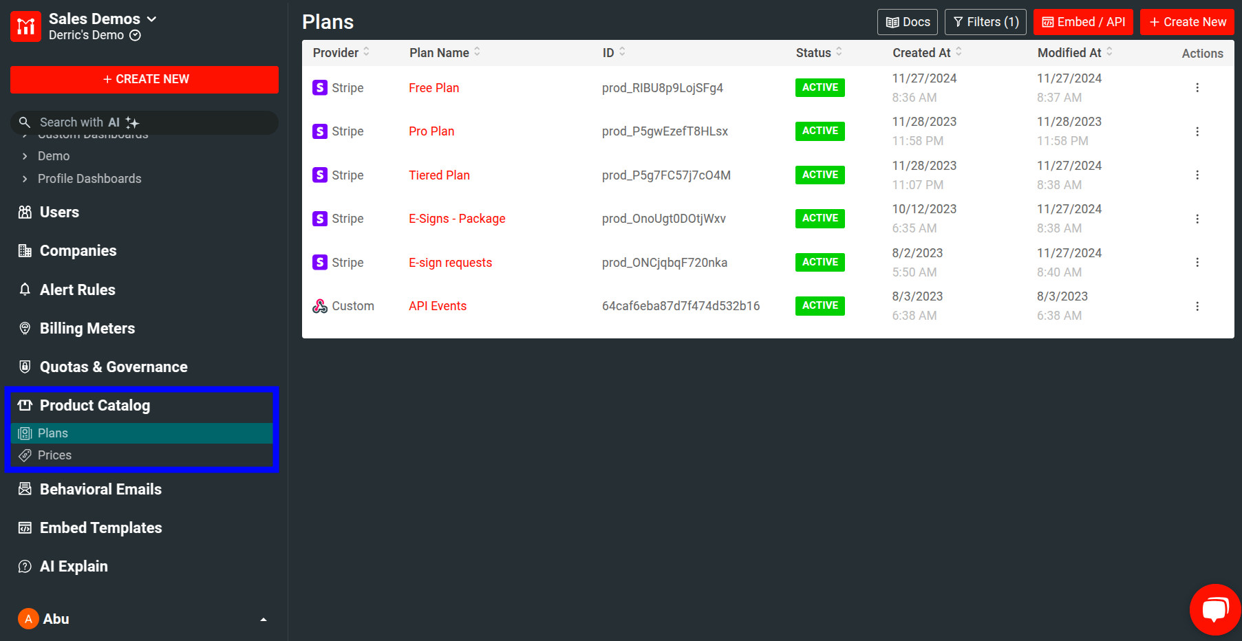 Navigating to the Product Catalog Screen