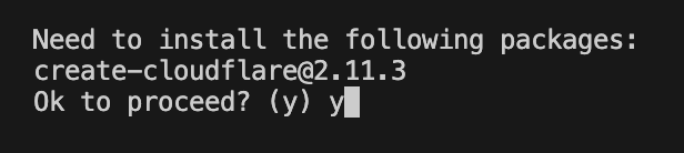 Install npm Cloudflare package